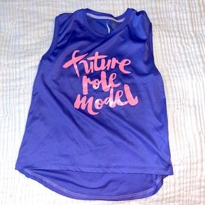 Champion girls L light purple athletic top